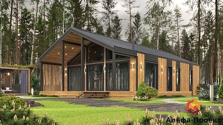 Проект каркасного дома "Барнхаус 138"