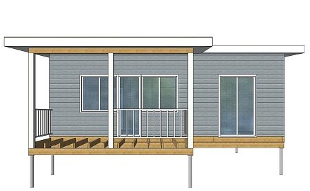 Проект дома из СИП 56м2
