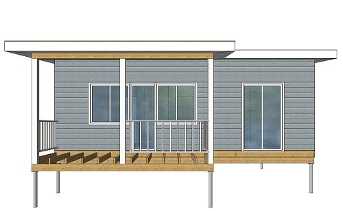 Проект дома из СИП 56м2