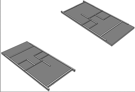 Проект каркасного "Барнхаус", 5х9.5 м, 80,9м2