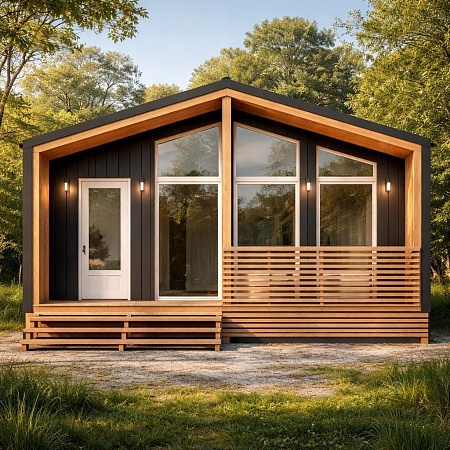 Проект каркасного дома "Барнхаус 70"