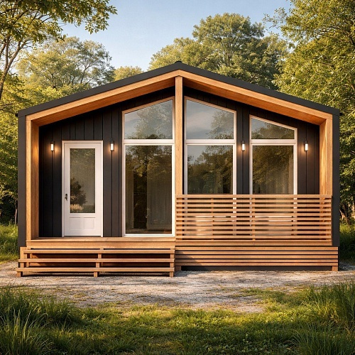 Проект каркасного дома &amp;quot;Барнхаус 70&amp;quot;