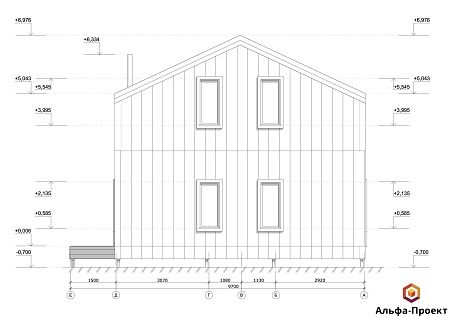 Проект каркасного Барнхаус 177 м2