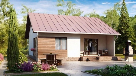 Проект дома из СИП "Семейный" 74м2