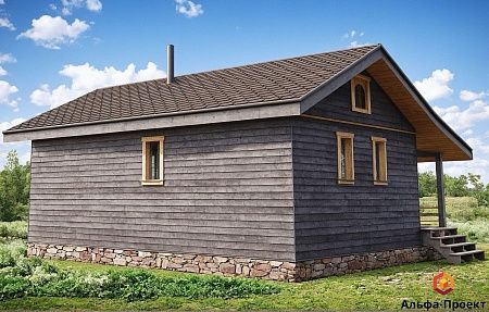 Проект каркасного дома 72 м2