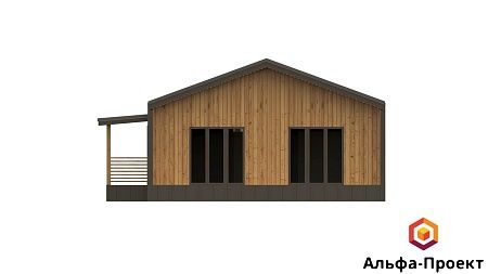 Готовый проект каркасного дома "Барнхаус 123"
