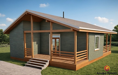 Проект каркасного дома 119 м2