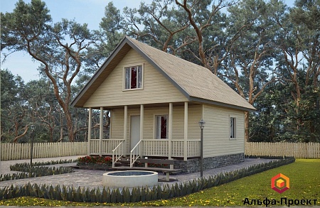 Проект дома из СИП 36м2