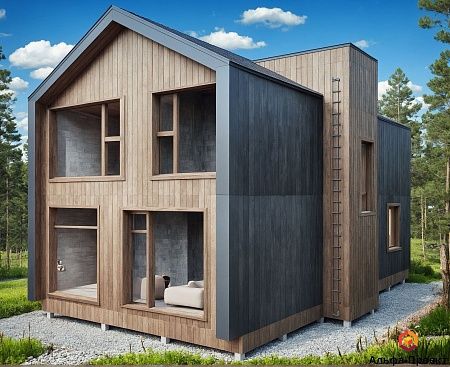 Проект каркасного дома 165 м2