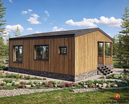 Проект каркасного дома 100м2