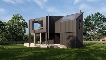 Проект каркасного дома 11.9х17.2 м, 274 м2