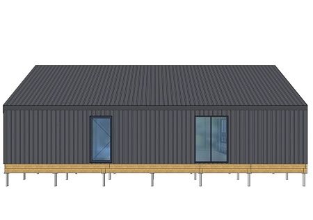 Проект каркасного Барнхаус 103 м2