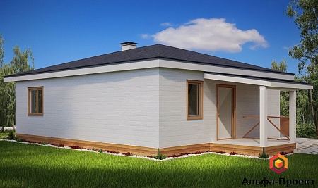 Проект каркасного дома, 7х9 м, 63м2