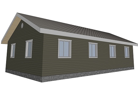 Проект каркасного дома 150 м2