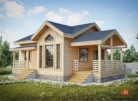 Проект каркасного дома 85 м2