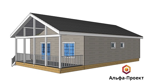 Проект каркасного дома 101,9 м2