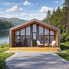 Готовый проект каркасного дома "Барнхаус 55"