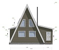 Проект каркасного дома "А-фрейм 10х12" с сауной, 152м2 Проект каркасного дома "А-фрейм 10х12" с сауной, 152м2