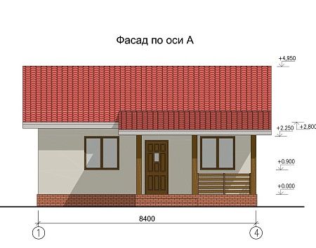 Проект дома из СИП 42м2