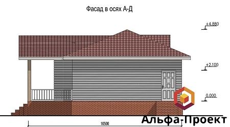 Проект дома из СИП "Финский" 127м2
