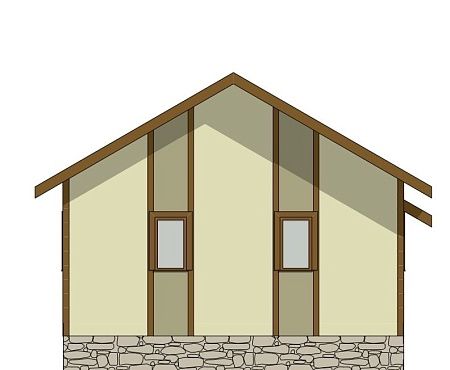 Проект дома из СИП 36м2