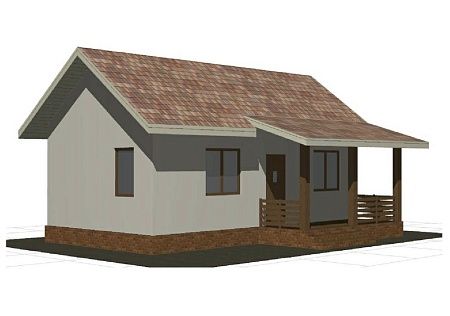 Проект дома из СИП 42м2