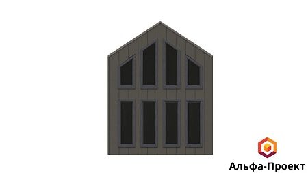 Готовый проект каркасного дома "Барнхаус 99"