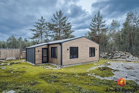 Проект каркасного дома "Барнхаус 90,5"