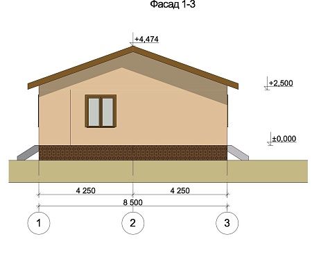 Проект дома из СИП 63м2