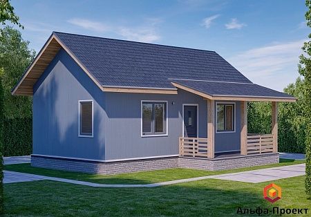 Проект дома из СИП 42м2