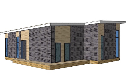 Проект каркасного дома 148,9 м2 + терраса