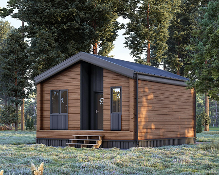 Проект дома из СИП-панелей 42 м²