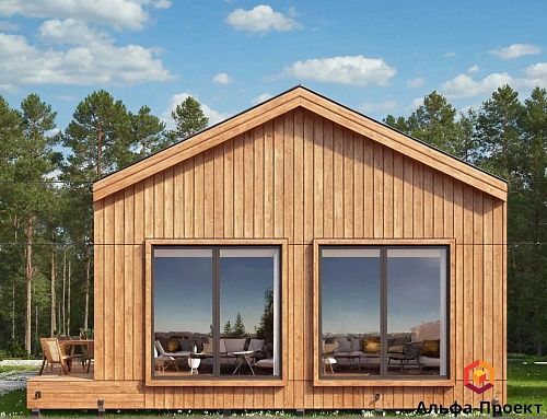 Проект каркасного Барнхаус 80 м2 Проект каркасного Барнхаус 80 м2