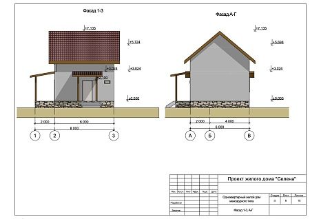 Проект каркасного дома Селена 72 м2