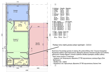 Проект каркасного дома 37м2 с лофтом