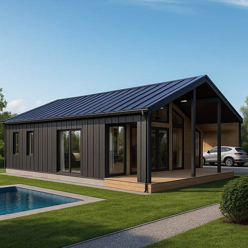 Проект каркасного дома &amp;quot;Барнхаус 98&amp;quot;