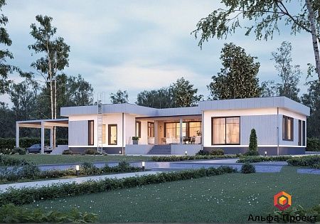 Проект каркасного дома 301 м2