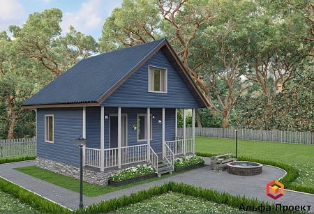 Проект дома из СИП 36м2