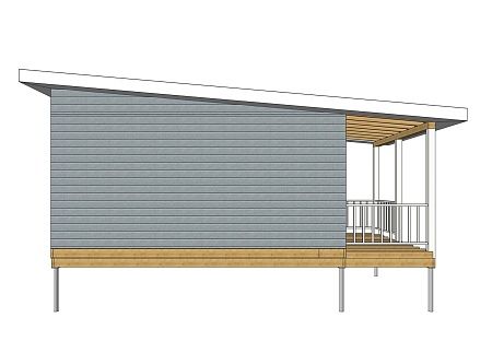 Проект дома из СИП 56м2