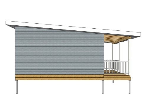 Проект дома из СИП 56м2