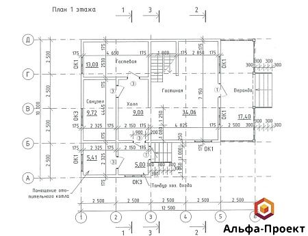 Проект дома из СИП 176м2