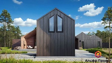 Готовый проект каркасного дома "Барнхаус 99"