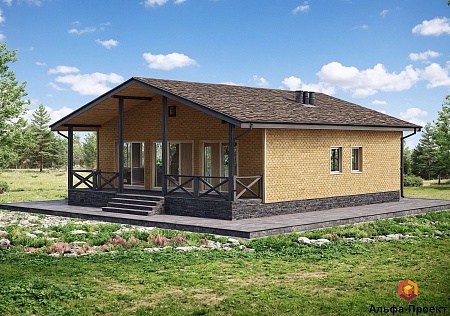 Проект каркасного дома 153 м2