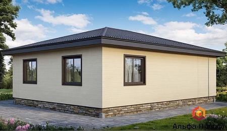 Проект каркасного дома, 7х9 м, 63м2