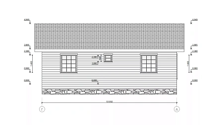 Готовый проект каркасного дома "Вишера" 66 м2