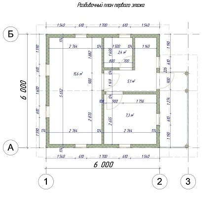 Проект дома из СИП 36м2