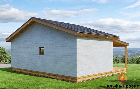 Проект каркасного дома 6х8 метра, 32м2