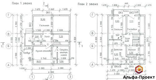 Проект дома из СИП 88м2 с балконом Проект дома из СИП 88м2 с балконом