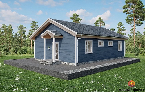 Проект каркасного дома 113 м2 Проект каркасного дома 113 м2