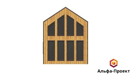 Готовый проект каркасного дома "Барнхаус 99"